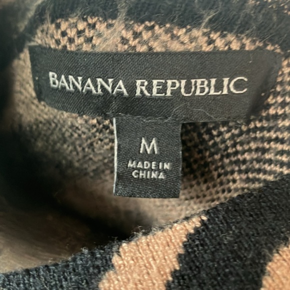 Banana Republic M Zebra Sweater dress/tunic - Picture 3 of 4
